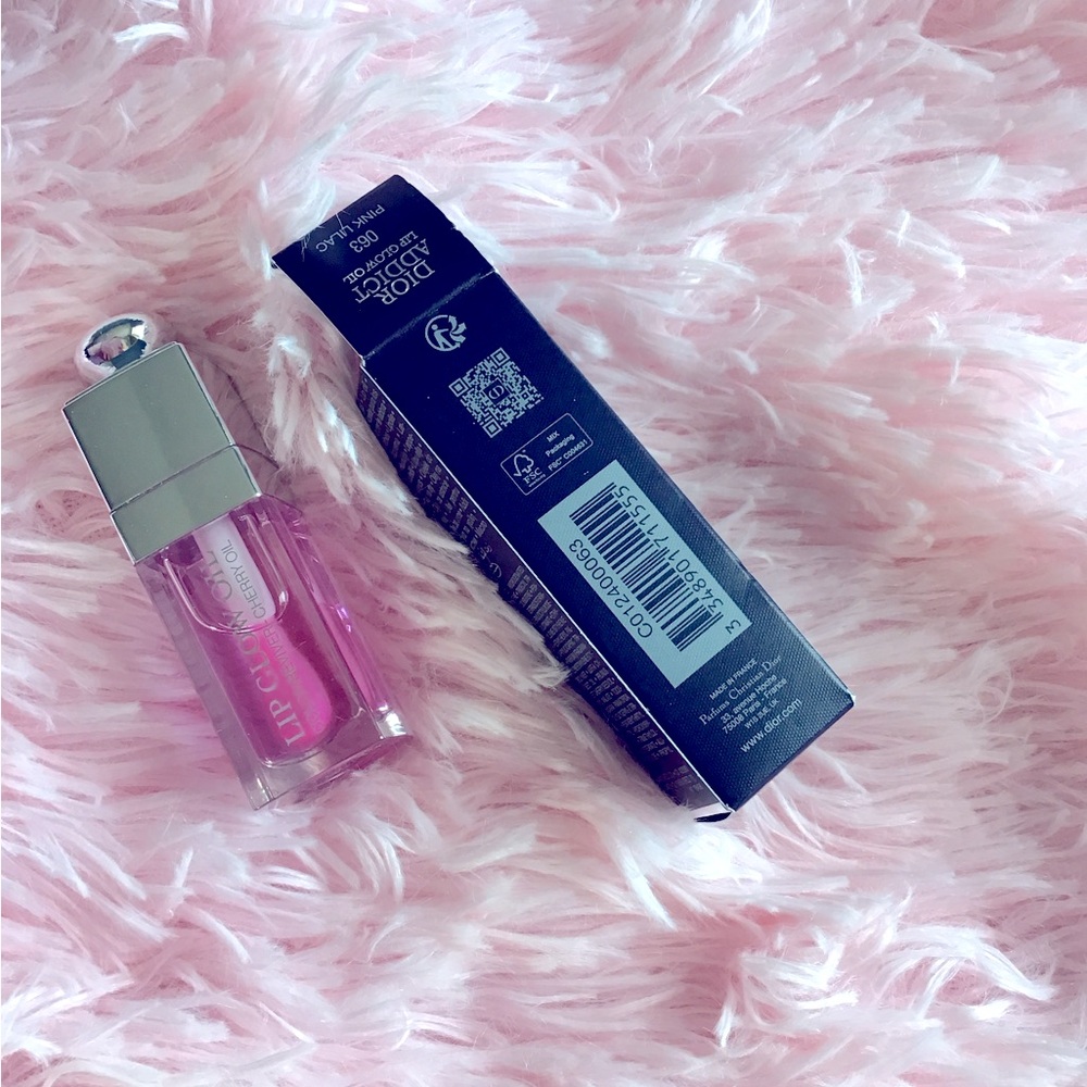 New Dior Addict Lip Glow Oil in 063 Pink Lilac In Box Authentic - Picture 2 of 2